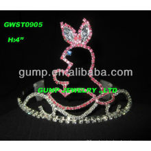 Corona de la tiara del Rhinestone del día de Pascua